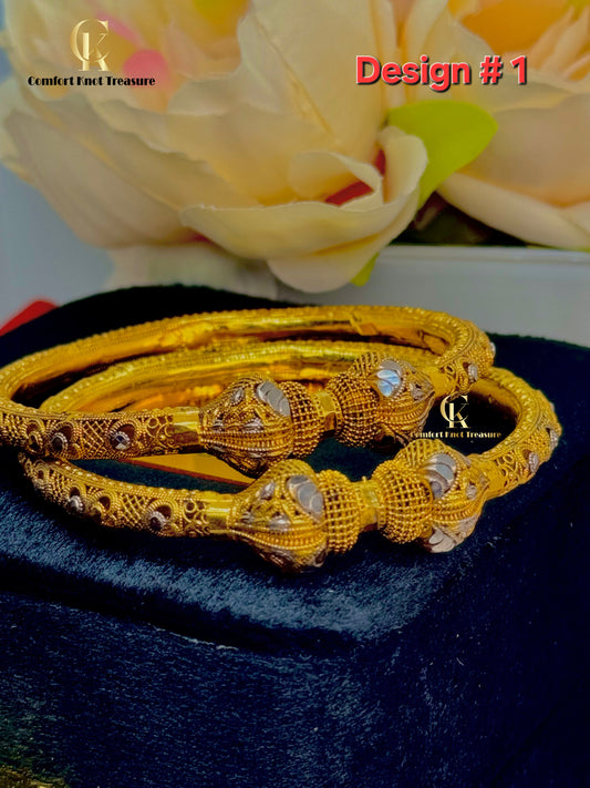 RP Royal look kangan | 24k gold plated