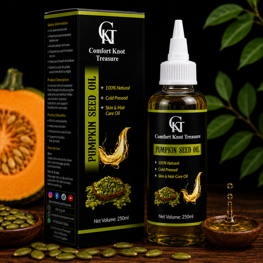 CKT Pure Pumpkin Seed Oil | Natural Hair & Skin Care | 100% Pure Certified