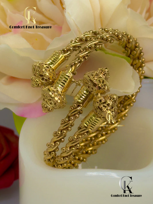 Trendy Openable Kangan | 24k gold plated | Our Signature Design