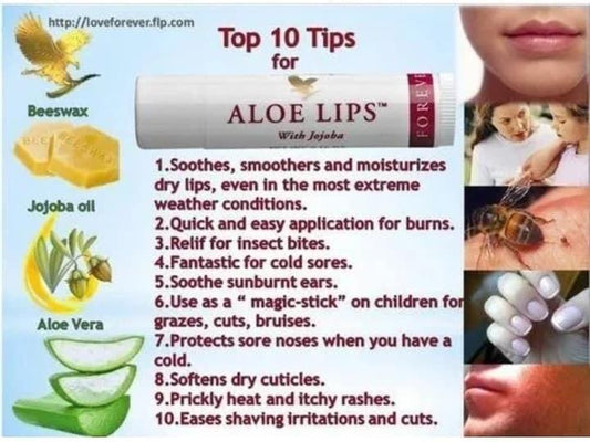 Aloe Lips With Jojoba | Forever Living Products | 0.15oz