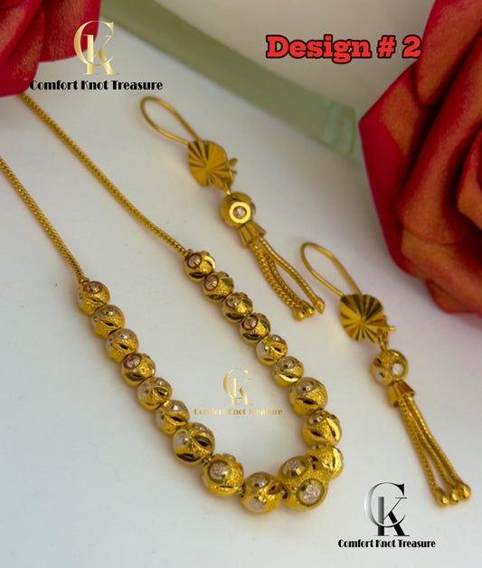 Gold Look Mala Sets | 24k Gold Plated | MLA