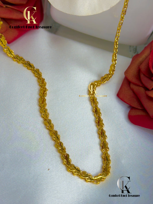 Xuping Neckline Leaf Chain | Daily Wear | CHN