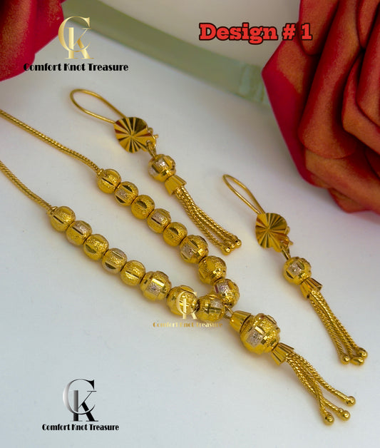 Gold Look Mala Sets | 24k Gold Plated | MLA