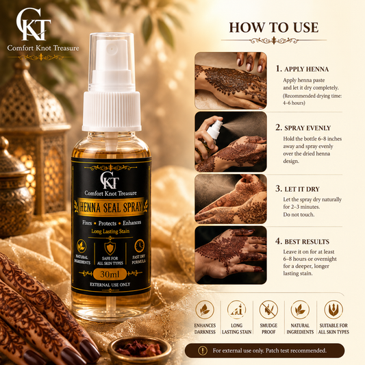 CKT Henna Seal Spray 30ml | Hand Henna