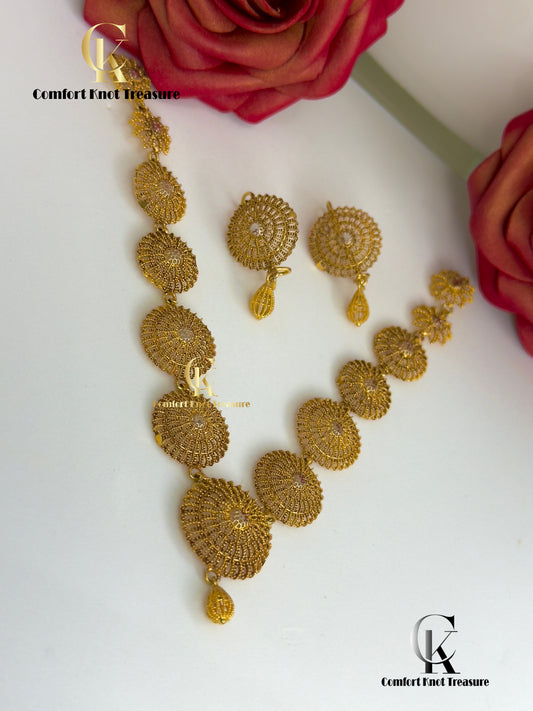 RP Gold Look Chokar Set | 24k gold Plated | Pure Gold Look