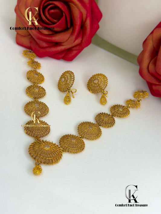 RP Gold Look Chokar Set | 24k gold Plated | Pure Gold Look